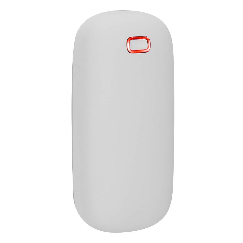 Mini Calentador de Manos USB portátil, Calentador de Manos eléctrico con calefacción termostática de Doble Cara, batería Recargable de 4000 mAh para Uso en Exteriores en el hogar, (Gris)