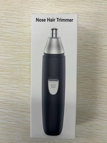 Nasenhaartrimmer Nasen und Ohrenhaartrimmer Augenbrauen-Lippenhaare Schmerzloser Epilierer Gesichtshaarentferner für Männer und Frauen (Schwarz)