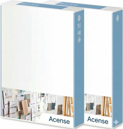 Acense Papel para impresora multiusos A4, 80 g/m², blanco, 2 resmas, 1000 hojas