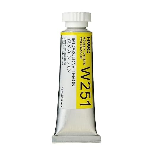 Holbein Artist Watercolor, 15ml Tube, Imidazolone Lemon (W251)