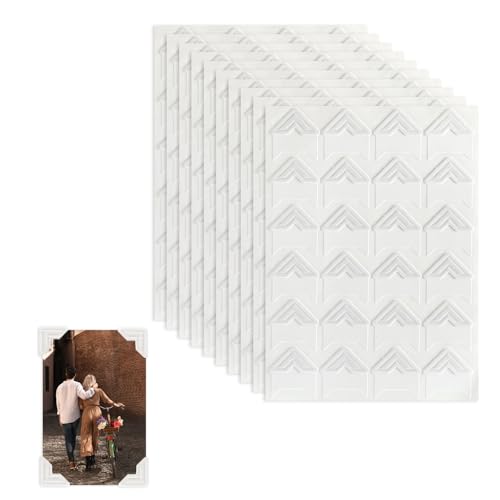 240 Pcs White Photo Corner Stickers for Scrapbooking
