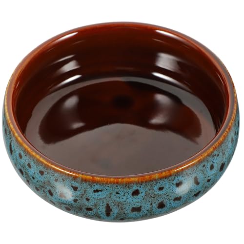 HOUDERCO Maceta de Cerámica Grande y Profunda para Plantar Narcisos y Nenúfares, Maceta Hidropónica Decorativa Adecuado para Balcón y Jardín
