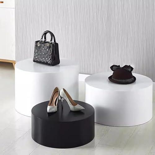 Présentoir de mannequin rond blanc 50x40 cm pour magasin de vêtements