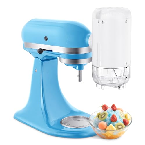Shave Ice Attachment for Kitchenaid Mixer Attachments, Shaved Ice Machine for Kitchen aid Accessories and Attachments with 8 Ice Molds, Snow Cone Machine with Coarse and Fine Blades - Thumbnail 7