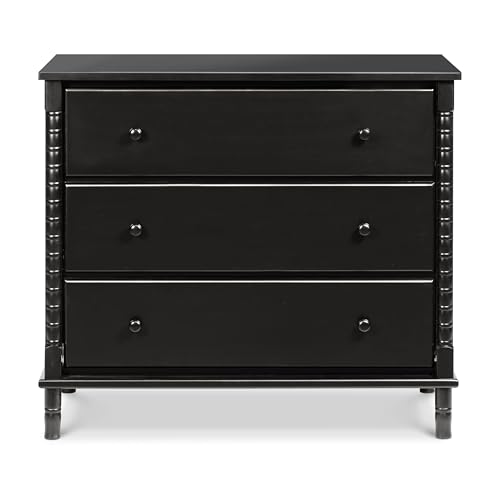 Image of Davinci Jenny Lind Spindle 3-Drawer Dresser in Ebony