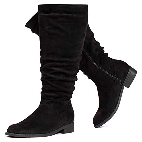 RF ROOM OF FASHION Women's WIDE CALF Slouchy Knee High Boots