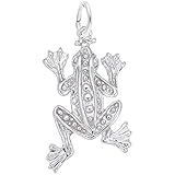 Rembrandt Charms Frog Charm, Sterling Silver