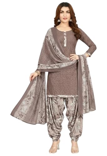 Image of Yashika Women'S Unstitched Crepe Dress Materials | Crepe Salwar Suit For Women | Suit Material For Women Unstitched