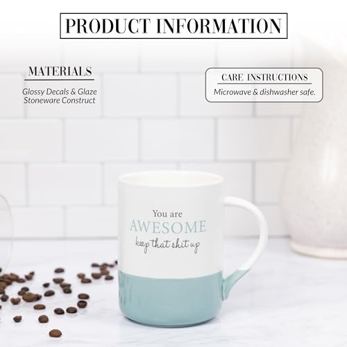 Taza de café de cerámica 18 oz Pavilion Gift Company miniatura 2