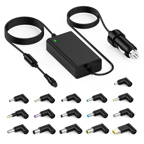 90W Universele Auto Laptop Voeding Oplaadkabel DC Adapter voor HP Pavilion Acer Aspire Swift ASUS Vivobook Lenovo Ideapad Dell Sony Toshiba Samsung JBL Fujitsu Medion Tablets met 16 Adapterstekkers - Afbeelding 3