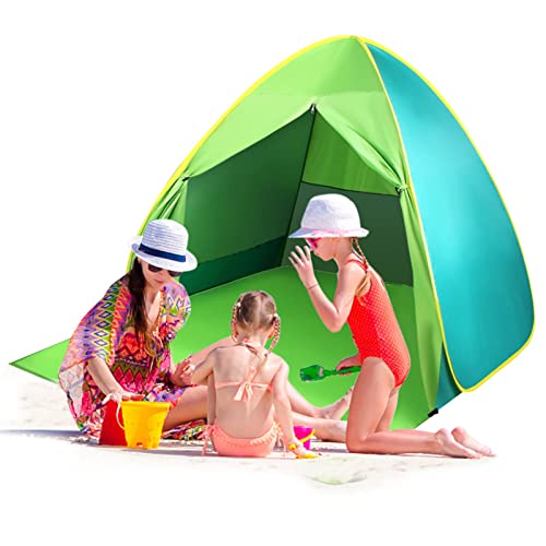 FBSPORT Beach Tent,Pop Up Beach Shade, UPF 50+ Sun Shelter Instant Portable Tent Umbrella Baby Canopy Cabana with Carry Bag