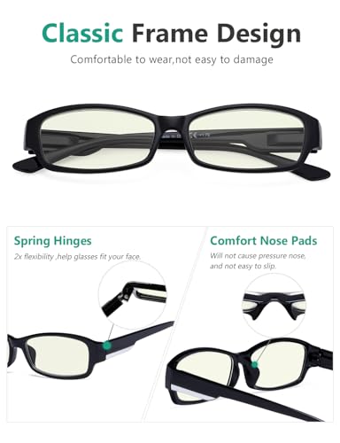 Image of Eyekepper 4-pack Reading Glasses Blue Light Blocking for Women +0.5