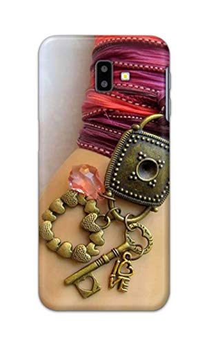 Image of Girl Hand with Keychain Hard Back Case Cover for Samsung Galaxy J6 Plus (2018) (6.0 inch), SM-J610FN / DS Back Cover -(J5) VNS2228
