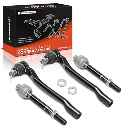 A- Set of 4, Front Inner Outer Tie Rod End Kit, Lexus LS430