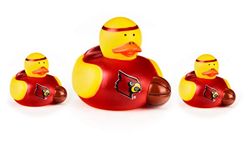 BSI NCAA Louisville Cardinals All Star Ducks, red, one Size (Pack of 3)