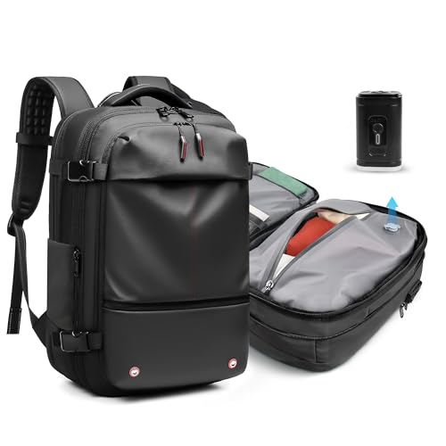 La mejor comparación de Maletas travel Top 5. 46 Travel Inspira Mochila de Viaje 55L Expandible con Vacio y Bomba Eléctrica, Mochila para Laptop 17 Pulgadas con Candado TSA, Maleta de Mano Impermeable para Hombre y Mujer,...