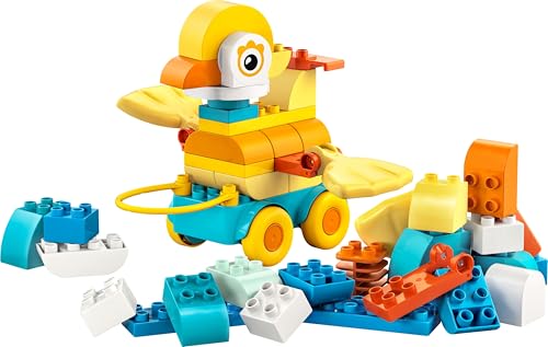 LEGO DUPLO 3in1 Animals on Wheels, Educational Building Toy with Bricks to Build a Duck - Image 2