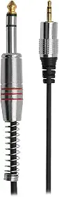 Performance Sound 018-8054 Cabo P2 + P10 Fitz - P2 Estereo + P10 Estereo Plug Metal, 2 M