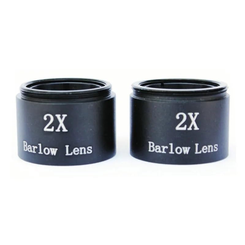 Accesorios para telescopios: espejo Barlow de 1,25 pulgadas con extensor 2X 4