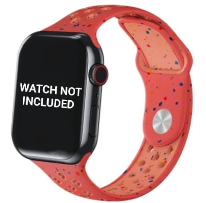 Image of TechMount Silicone Luxury Dotted Sports Watch Band Strap Compatible with Apple Watch Straps 42mm 44mm 45mm 46mm 49mm iWatch Ultra & SE & Series 8 /7 /6 /5 /4 /3 /2 /1 Breathable Replacement Strap