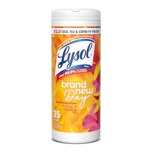 Image of LYSOL Disinfecting Wipes, Multi-Surface Cleaner, Mango, 35 ct.