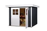 Weka Gartenhaus 227, anthrazit, 255 x 280 x 217 cm