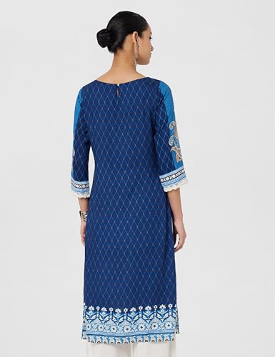 Image of BIBA Women Rayon Straight Printed Kurta