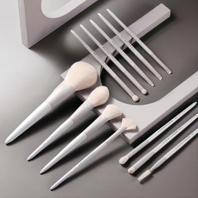 RIJAHO Set de regalo de brochas de maquillaje 12 piezas de maquillaje profesional cepillo kabuki sintético avanzado conjunto de brochas de