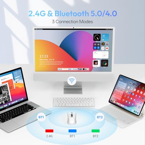 Image of XBG B15Pro Tri-Mode Wireless Bluetooth Mouse with LED Display for Laptop