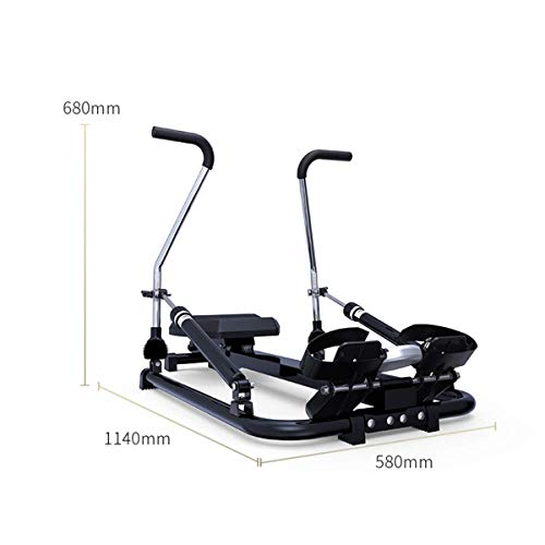 Image of Foldable Rowing Machines Hydraulic Rower Trainer Indoor Rowing Device Mute Easy to Store Home Fitness Machine Hd Data Display Maximum Load 120Kg Suitable for Home Fitness Exercise
