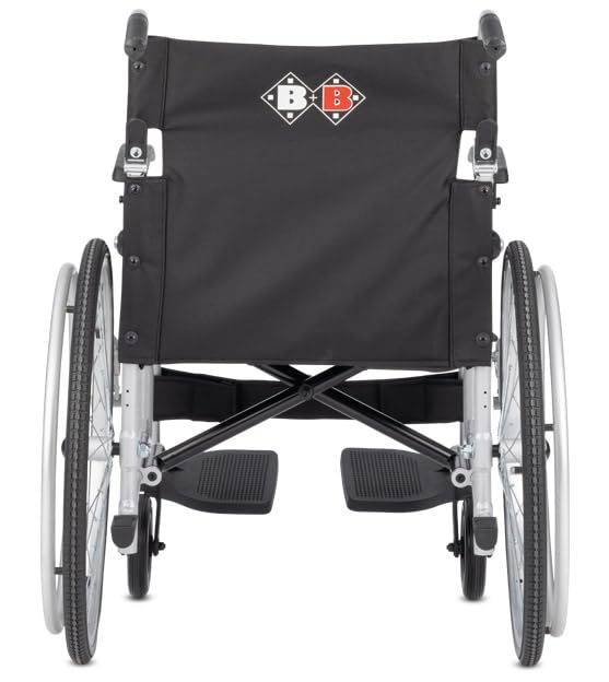 Bischoff & Bischoff Transportrollstuhl Vida mit 22" Greifreifen, faltbar, die perfekte Wahl für Reisen und Mobilität unterwegs, nur 11 kg