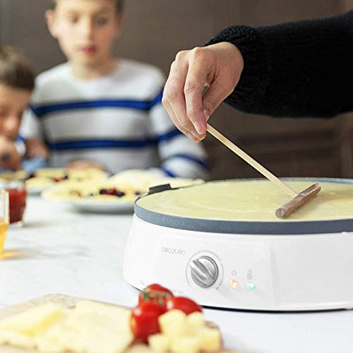 Cecotec Crepe Fun CrepeStone Twin, 1200 w Power und Antihaftbeschichtungsstein aus ökologischem Stein mit umkehrbarer… – Bild 4
