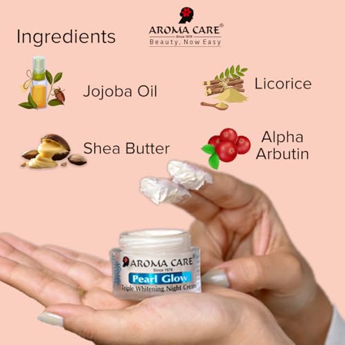 Image of Aroma Care Pearl Glow Triple Whitening Night Cream 15gm (Pack Of 2)