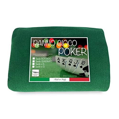 Grüner Tischbezug unter Tischdecke 8 Plätze cm 110x180 4 Tischdecke, Spielzeug, Karten, Poker, Grün, Tischschutz, 140 x 220 cm, für 12 Plätze