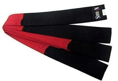 Martial Arts Belt - RANKED - Black/Red Block -ADULT- 320cm - Image 4