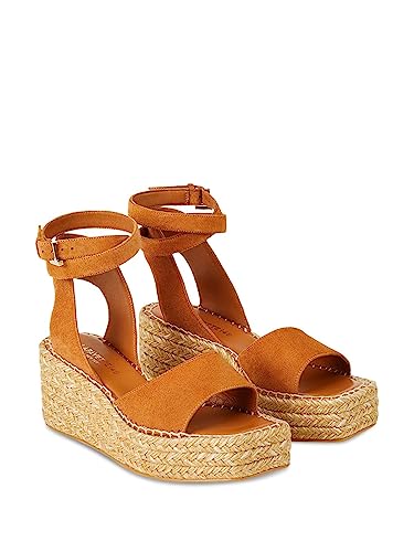 Womens Brown Padded Platform 1-1/2