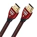 AudioQuest Cinnamon 2m (6.56 ft.) Black/Red HDMI Cable (2-Pack Bundle)