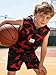Voxikidio 6 7 Years Boys Clothing Set Sleeveless Camo Hoodie Tees Shirts Tops T-Shirt and Shorts Set Summer Fashion Clothes for Kids (Red,6-7Y)
