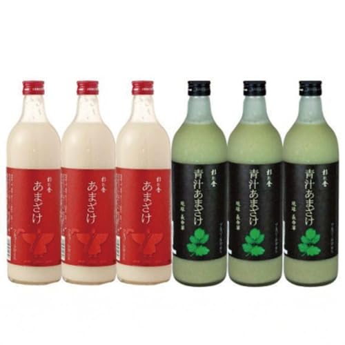 [定期便][定期便全3回]福岡市の酒蔵 杉能舎あまざけ720ml×3本・青汁甘酒720ml×3本 計6本 ノンアルコール