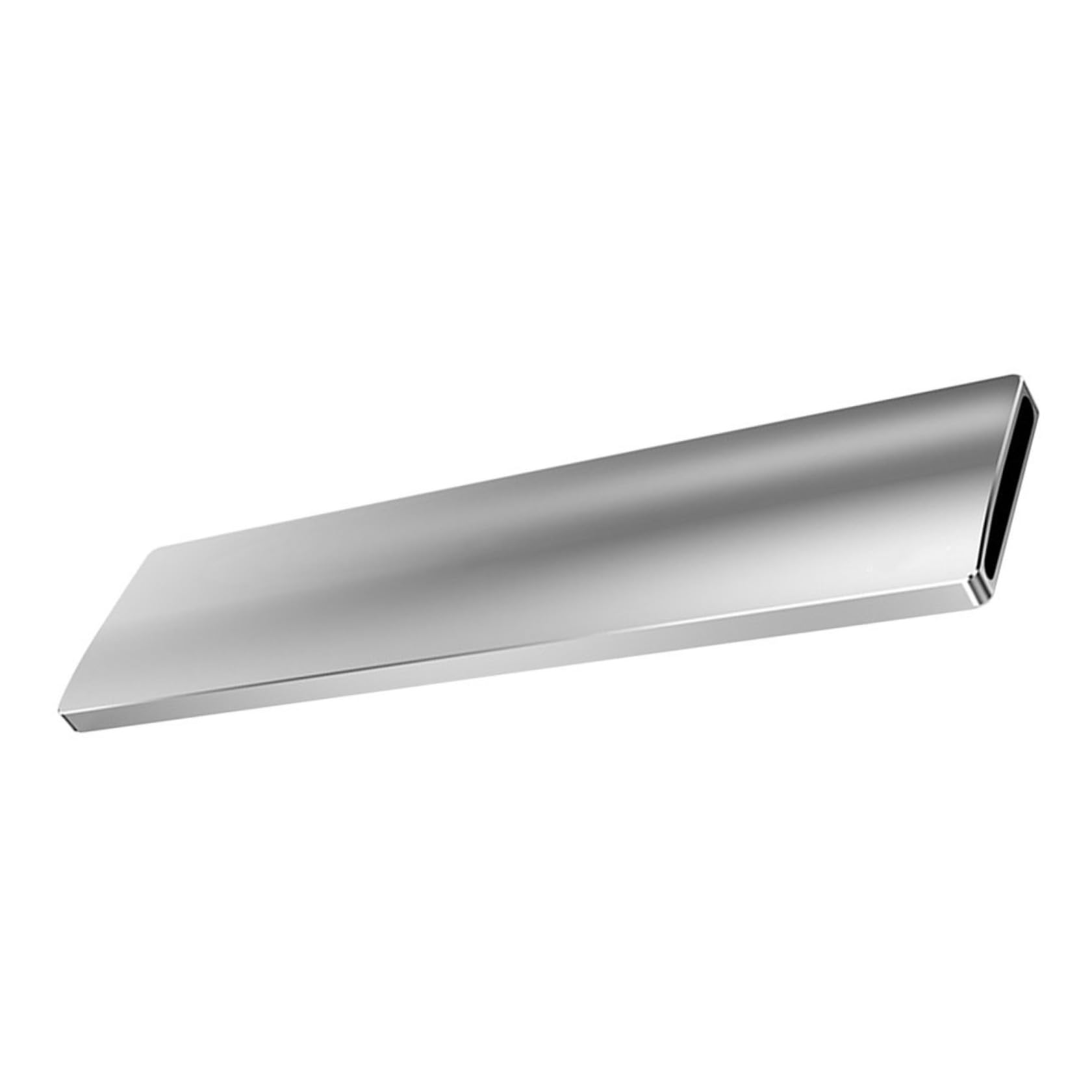 Veemoon Mechanische Tastatur Handgelenkauflage aus Aluminiumlegierung Ergonomisches Design Rutschfest Stabil für 104-Tasten Tastaturen Silber