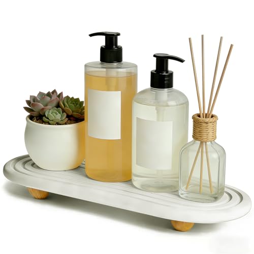 Instant Dry Sink Tray Anti-Slip Stone Sink Caddy Durable Kitchen Sink Organizer Quick Dry Water Absorbing Stone Tray for Bathroom Counter Stone Soap Tray