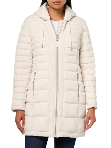 Tommy Hilfiger Women's Outerwear 3/4th Packable, White Sand, XX-Large