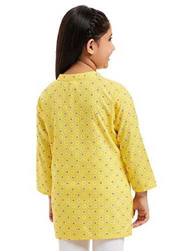 Image of Amazon Brand - Jam & Honey Girl's Cotton Regular Short Kurti