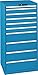 Produktbild Lista Schubladenschrank H1450xB717xT725 1x50 5x100 4x200 blau VA.200kg Code