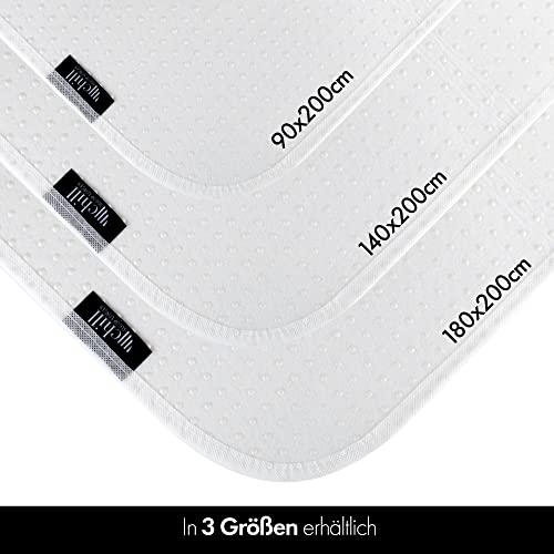 chill SLEEPLONGER Matratzenunterlage 90x200 cm - Lattenrost Matratzenschoner mit Noppen - Antirutsch Lattenrostschoner 90 x 200 cm für Matratze & Boxspringbett - Vegan & Atmungsaktiv