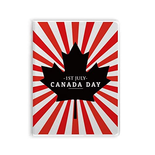 Journal feuille d'érable noire, le cadeau parfait pour la fête du Canada