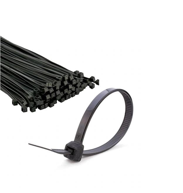 4608 3.6X250 Siyah 100'lü Cırt Kelepçe Paket