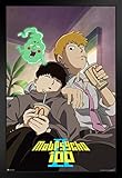 Mob Psycho 100 Poster Anime Season 2 Relax Crunchyroll Japanese Anime Merchandise Webtoon Manga Series Anime Streaming Poster Merch Anime Bedroom Decor Stand or Hang Wood Frame Display 9x13