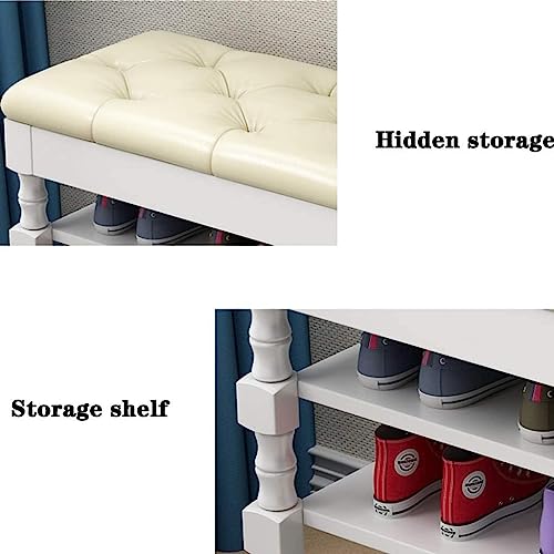 Tabouret à langer double couche pour ranger les chaussures du hall - 8