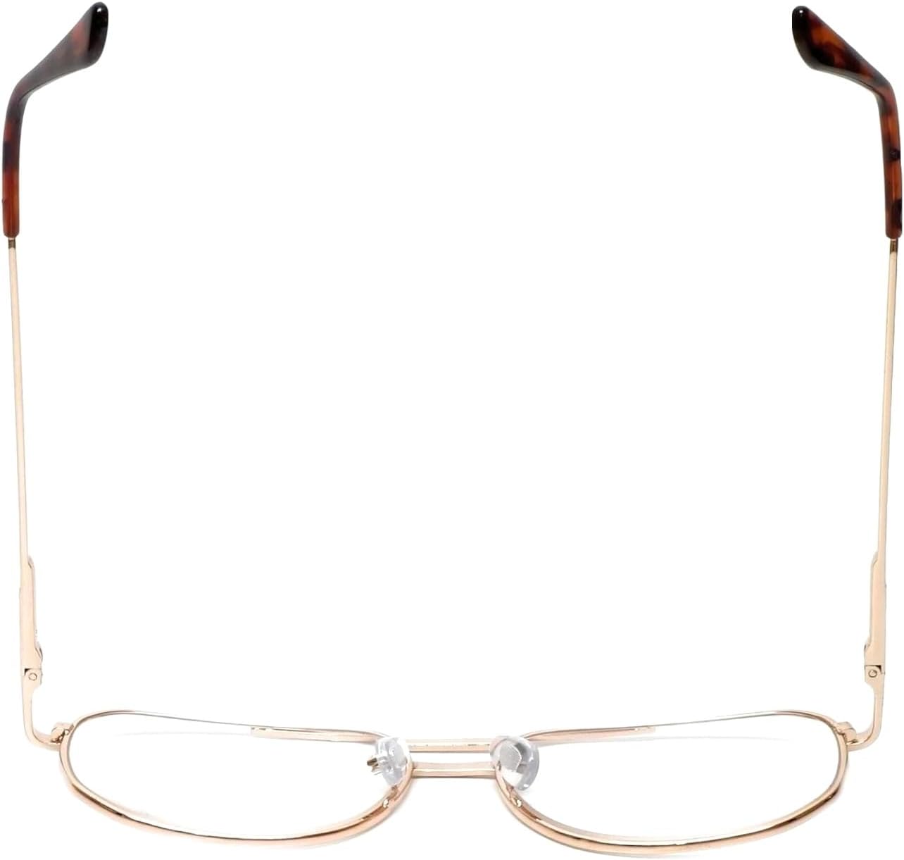 The Intellectual Metal Clear Bifocal Aviator Reader, Cheaters Reading Glasses, Men Women - Image 3